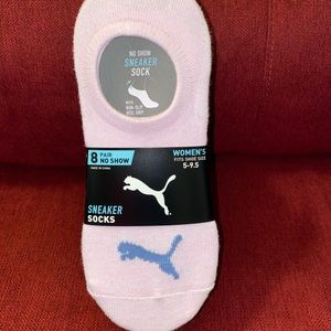 PUMA Ladies 8 Pair No Show Sneaker Socks